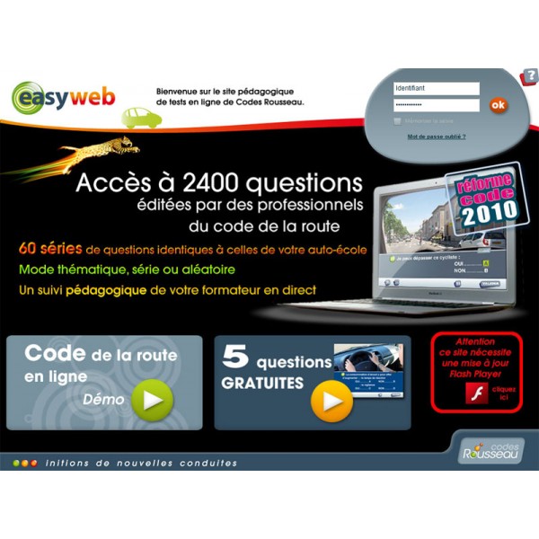 Test Codes Rousseau: Pass Rousseau